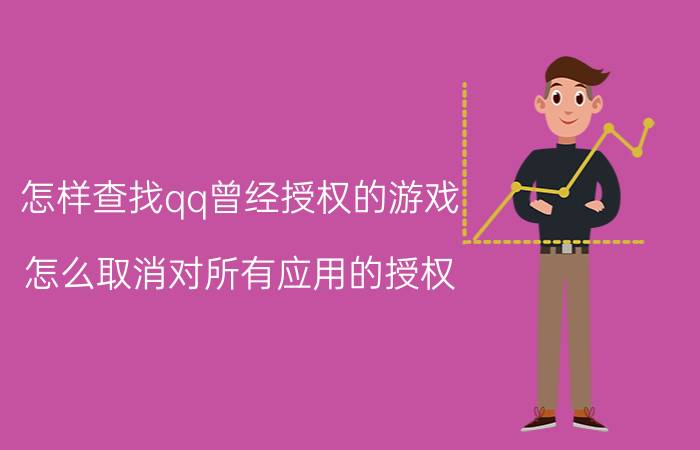 怎样查找qq曾经授权的游戏 怎么取消对所有应用的授权？